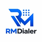 RMDialer logo: auto dialer app and telecalling CRM