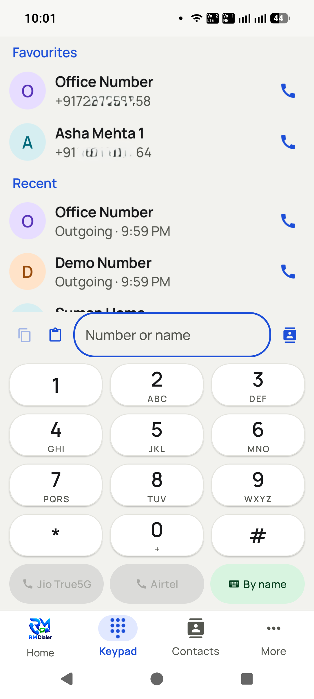 Set RMDialer as your phone app