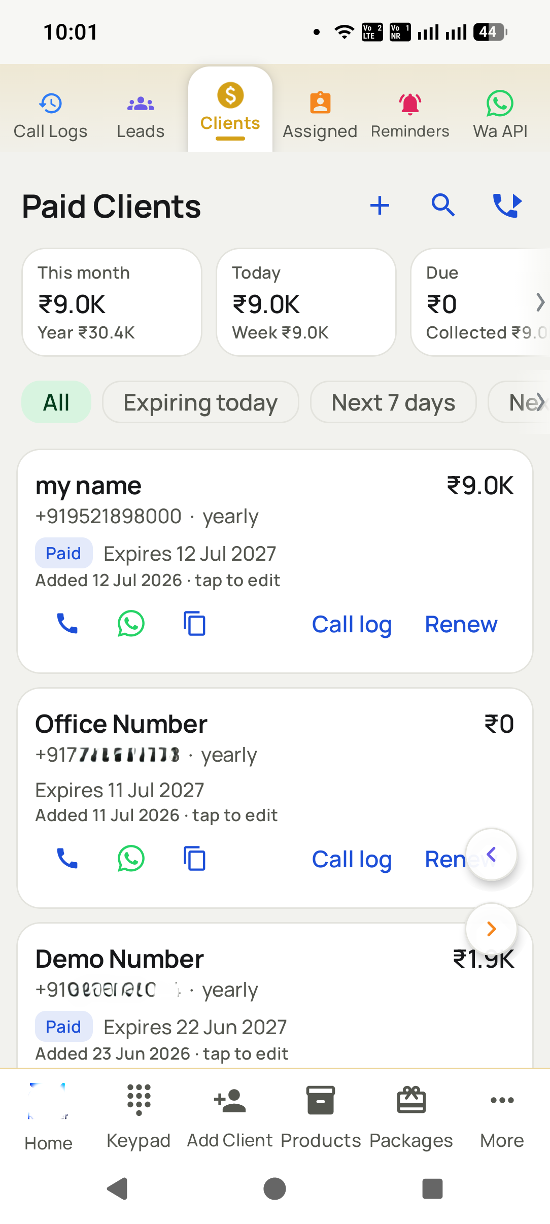 See your client base
