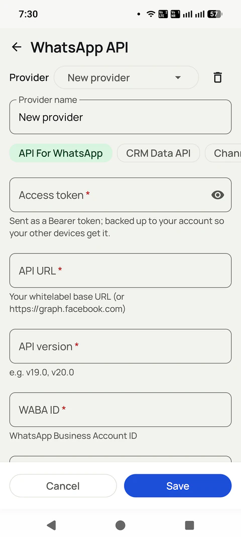 WhatsApp Live Chat With Lead Details in the RMDialer app