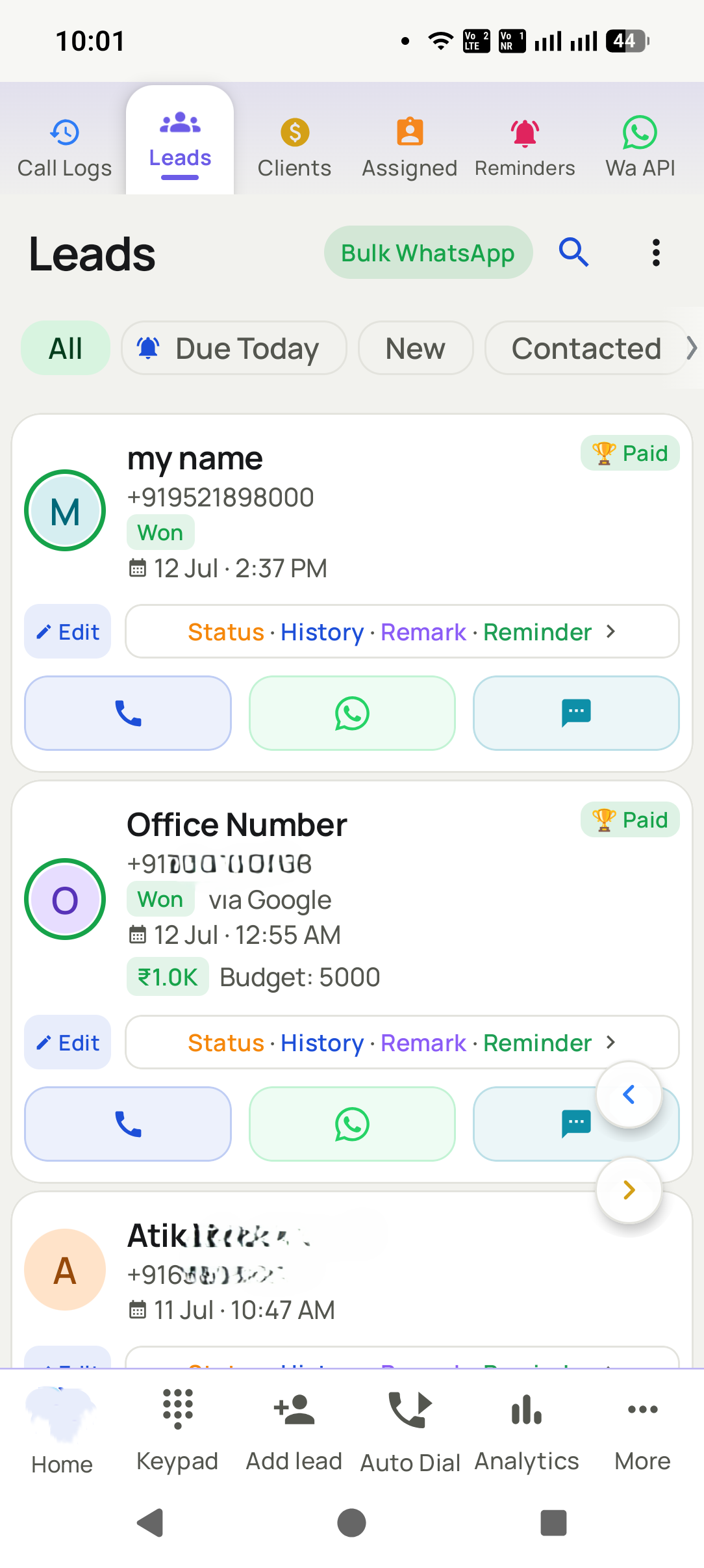 Your callers become your CRM
